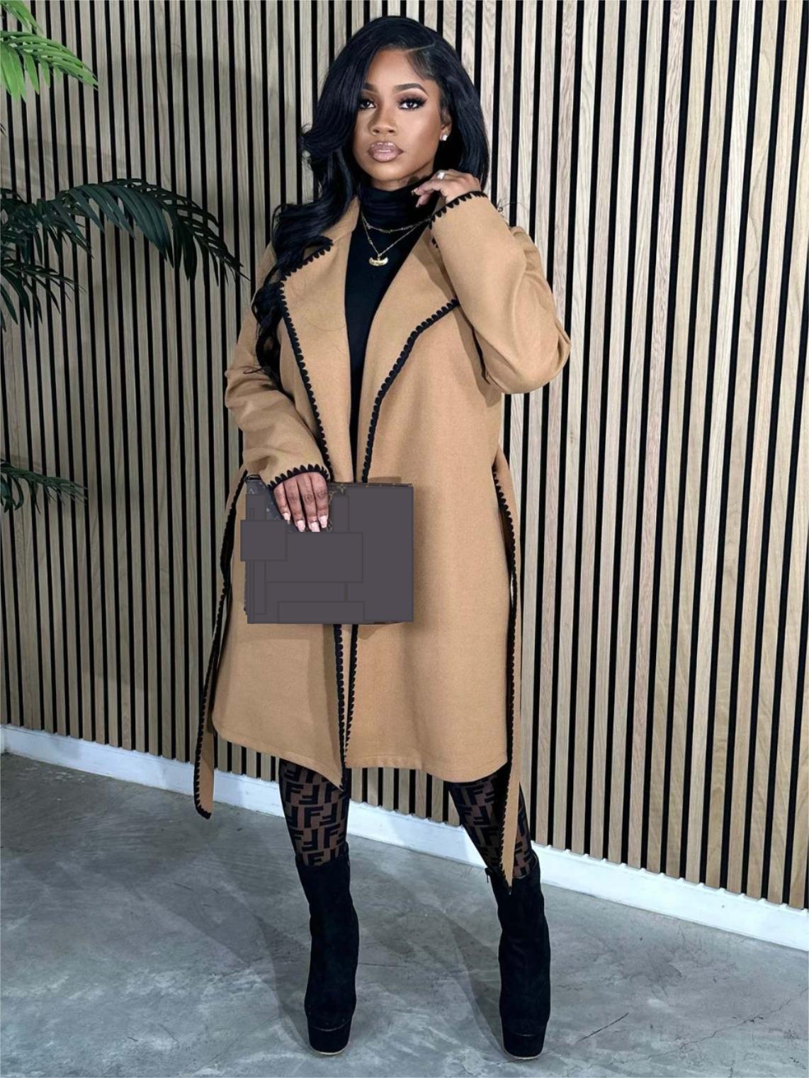 Captivating Curves Trench Coat