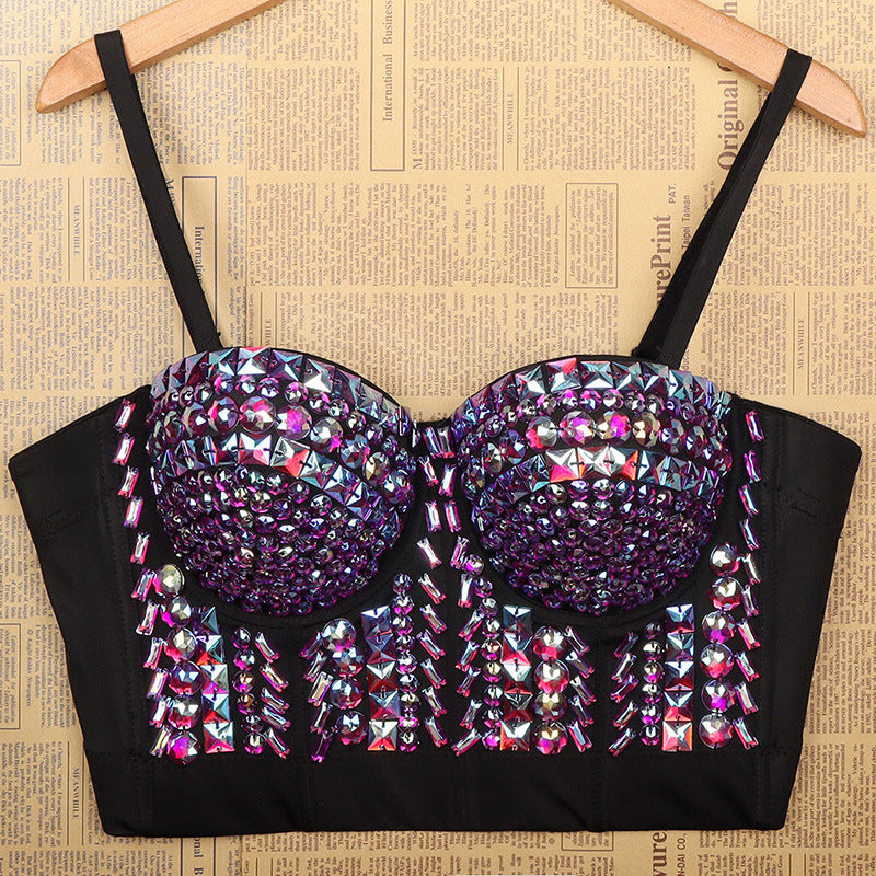 Sultry Sophistication (Beaded Cropped Top)