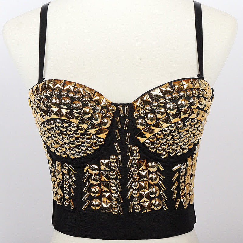 Sultry Sophistication (Beaded Cropped Top)