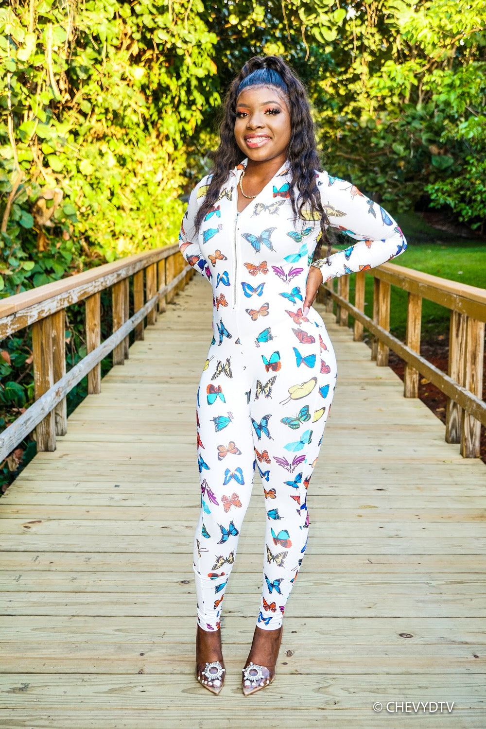 Butterfly Me Print Jumpsuit