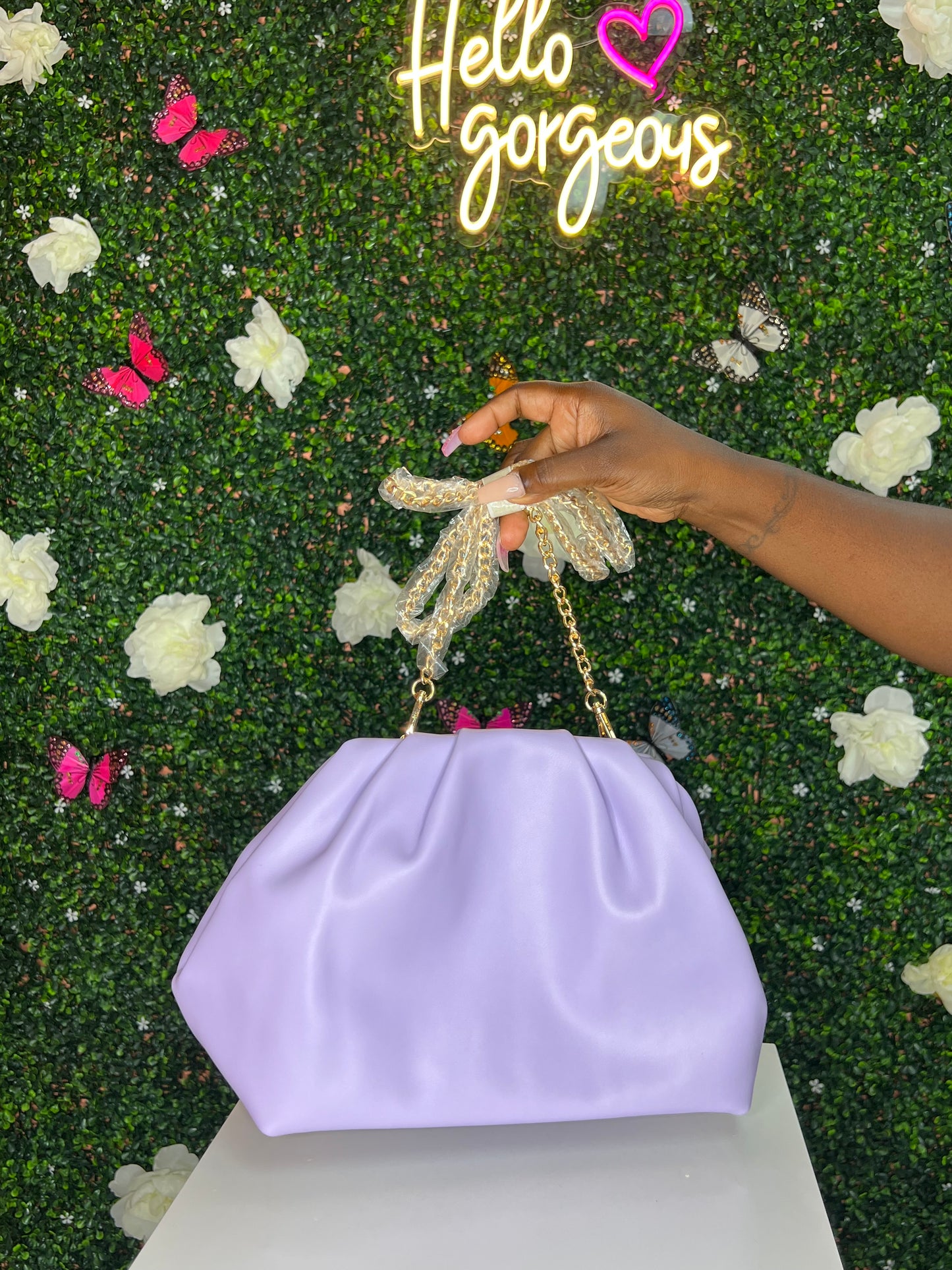 LAVENDER SHOULDER BAG